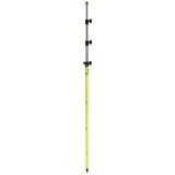  SitePro 07-4715-TMA-FY  15'ft  Twist-Lock Prism Pole with Dual Graduation & Adj. Top, Flourescent