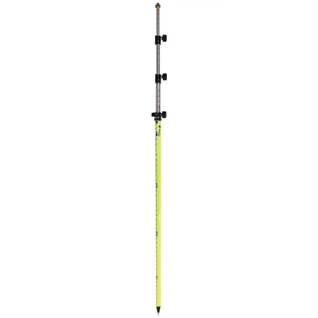  SitePro 07-4715-TMA-FY  15'ft  Twist-Lock Prism Pole with Dual Graduation & Adj. Top, Flourescent