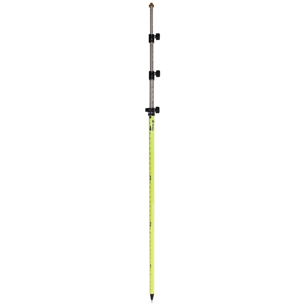 SitePro 07-4715-TMA-FY  15'ft  Twist-Lock Prism Pole with Dual Graduation & Adj. Top, Flourescent David White SitePro Absolute Accuracy Inc