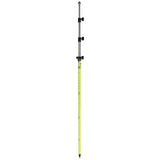SitePro 07-4715-TMA-FY  15'ft  Twist-Lock Prism Pole with Dual Graduation & Adj. Top, Flourescent David White SitePro Absolute Accuracy Inc