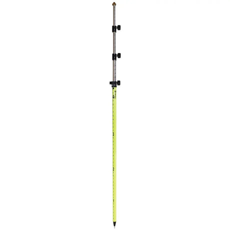 SitePro 07-4715-TMA-FY  15'ft  Twist-Lock Prism Pole with Dual Graduation & Adj. Top, Flourescent David White SitePro Absolute Accuracy Inc