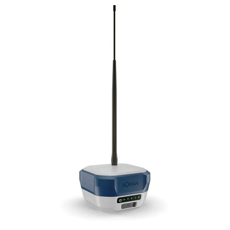 Sokkia GRX5 GNSS Receiver Front Right With Antenna