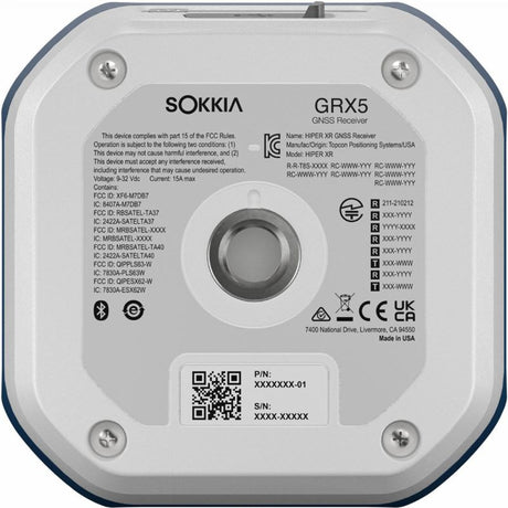 Sokkia GRX5 GNSS Receiver 1075597 Bottom