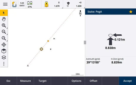 Spectra Geospatial Origin Survey Software Point Stakeout
