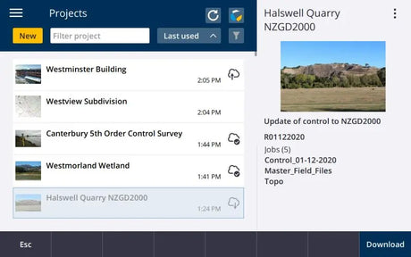 Spectra Geospatial Origin Survey Software cloud example