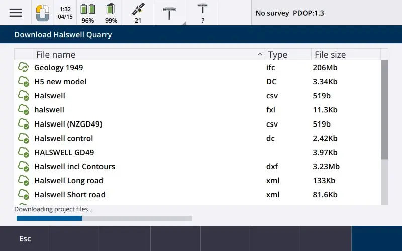 Spectra Geospatial Origin Survey Software cloud