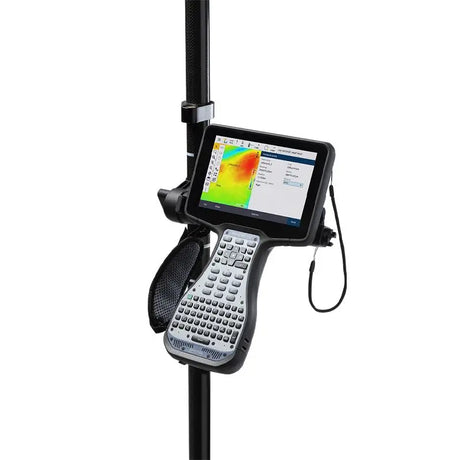 Spectra Geospatial Ranger 710 Data Collector on Pole with screen on
