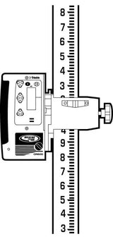 Spectra Precision CR600 Laser Receiver with Rod Clamp & Mount Example