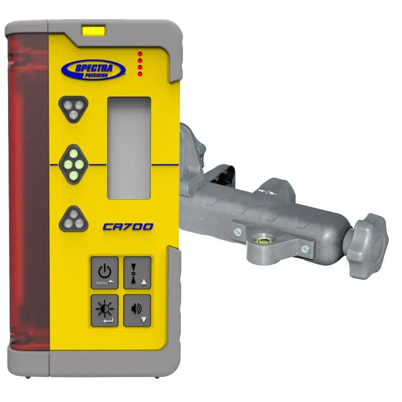 Spectra Precision CR700 Laser Receiver with Rod Clamp & Mount