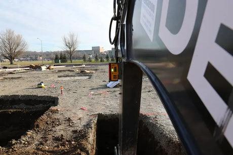 Spectra Precision CR700 Laser Receiver On Machine