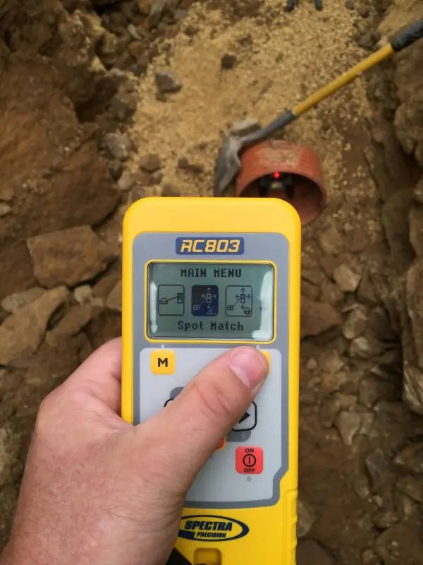 Spectra Precision DG613 Pipe Laser RC803 Example