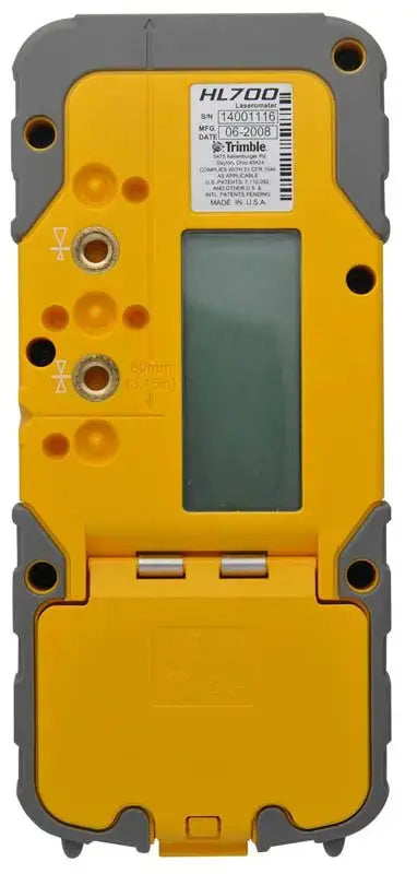 Spectra Precision HL700 Laser Receiver Back