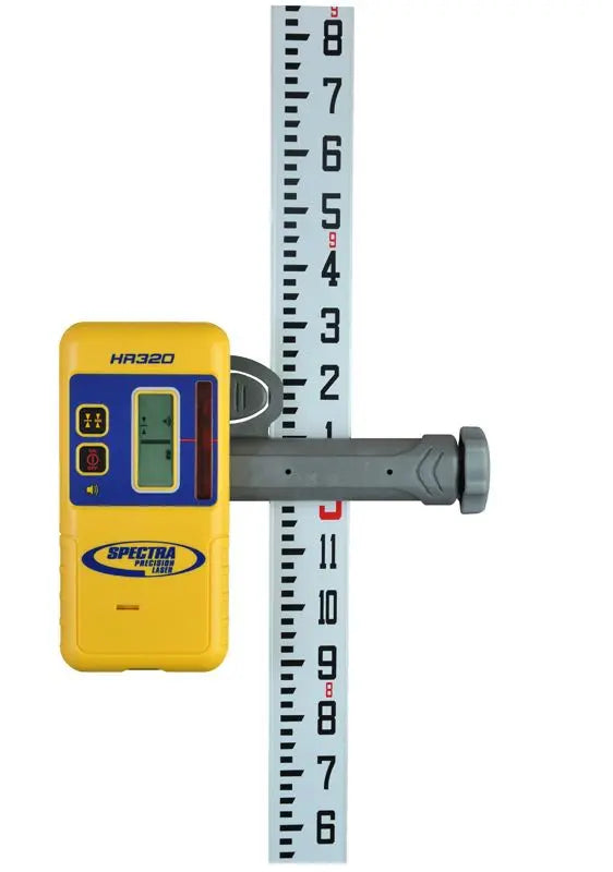 Spectra Precision HR320 Laser Receiver with C59 Rod Clamp On Grade Rod