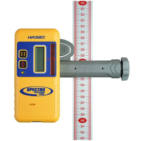 Spectra Precision HR320 Laser Receiver with C59 Rod Clamp On Metric Rod