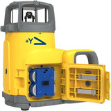 Spectra Precision UL633N Dual Grade Rotary Laser Level Left Side with Rechargeable Batteries