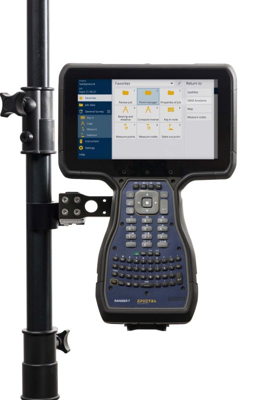 Spectra Geospatial Ranger 7 Data Collector on pole RG72-022-001