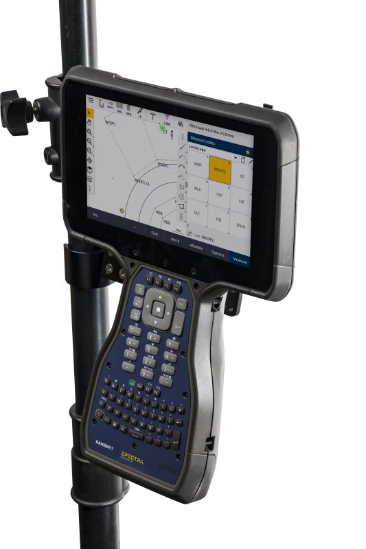Spectra Geospatial Ranger 7 Data Collector on pole Right view RG72-022-001
