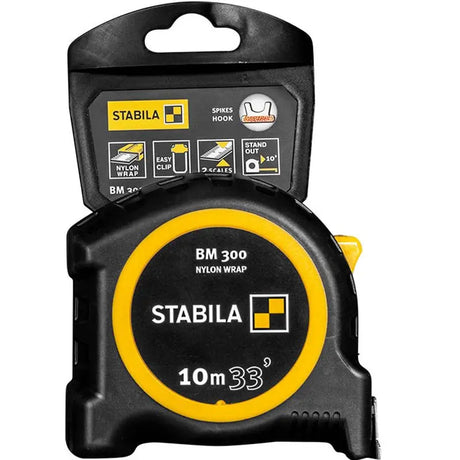 Stabila BM 300 Heavy-Duty Tape Measure 10m 33ft 30633
