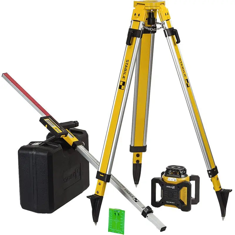 Stabila LAR 160 G Green Beam Rotary Laser Kit with tripod and grade rod 04500 TR