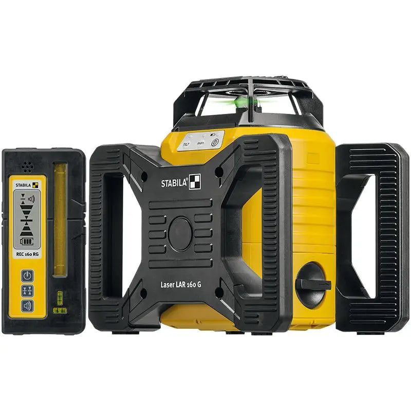 Stabila LAR 160 G Green Beam Rotary Laser with REC 160 RG Receiver 04510