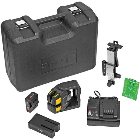 Stabila LAX 500 G Cross-Line and Plumb Dot Laser 7 Peice Kit 03520