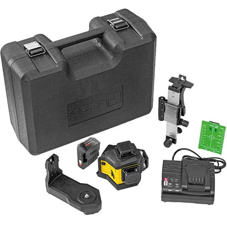 Stabila LAX 600 G 3-Plane 360° Green Beam Laser 7 Piece Kit 03420