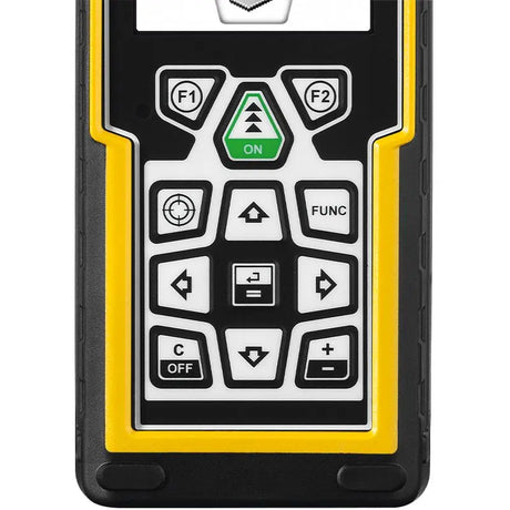 Stabila LD 520 Bluetooth Laser Distance Measurer Buttons Close Up
