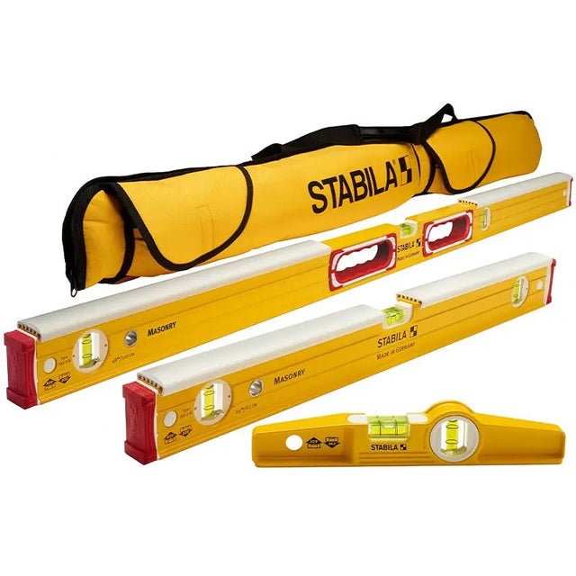 Stabila Type 196-2 K Mason 3-Level Set with Case 48296