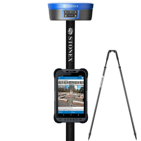 Stonex S1000 GNSS Receiver On Pole Rover Kit S80 Tablet