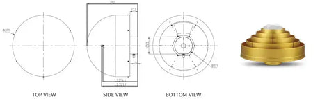 Stonex SA1800 GNSS Antenna 3D Choke Ring 30-350243 Diagram