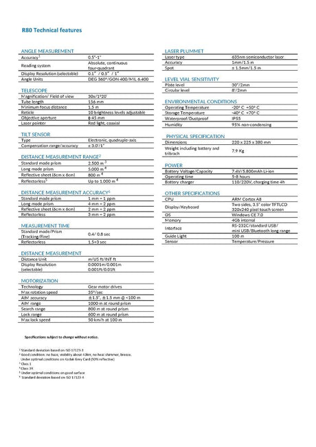 StonexR80RoboticTotalStationDataSheet