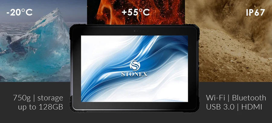 Stonex SRT10W Windows Rugged Tablet 50-550727 Temperature Limits