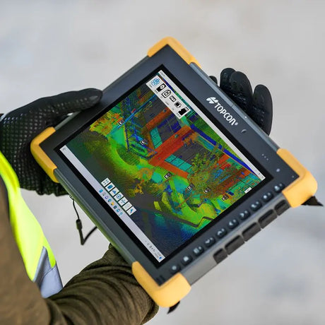 Topcon 1060813-01 FT-100 Rugged Tablet Field Controller Data Collector Software in the field