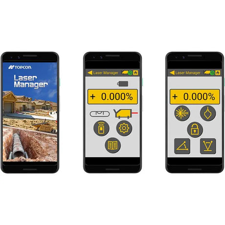 Topcon 1034437 TP-L6 Pipe Laser software phone app