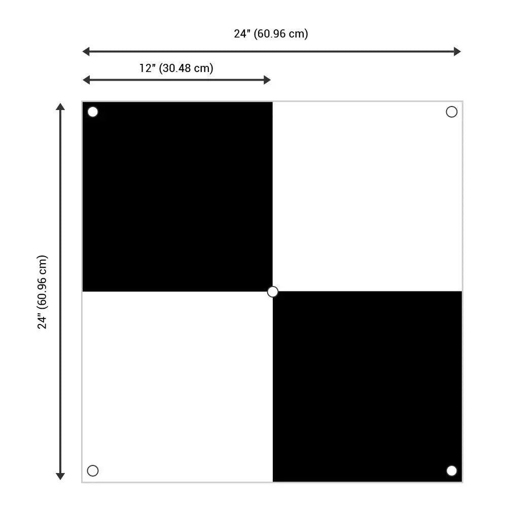 Aerieal 24x24 Targets Ground Control Point Dimmensions