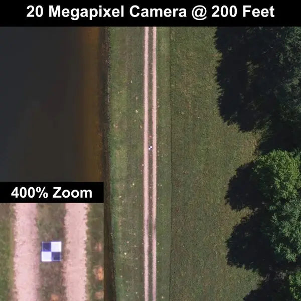 Aerieal 24x24 Targets Ground Control Point at 200ft