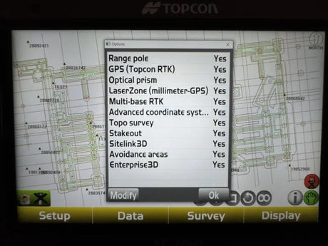 Topcon Pocket 3D Activation List