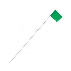  Keson STK21G Std-Green Standard Surveyor's Stake Flag (2-1/2" X 3-1/2") 21" wire, 100-lot bundle