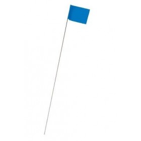  Keson STK21B Std-Blue Standard Surveyor's Stake Flag (2-1/2" X 3-1/2"), 21" wire, 100-lot bundle